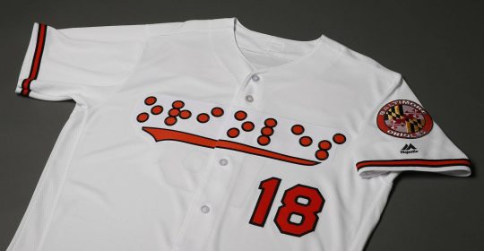 Baltimore Orioles introduce braille uniforms honoring the blind